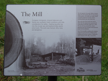 Photograph, Camberville Mill Interpretation Panel, 2014, 04/11/2014