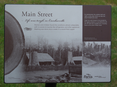 Photograph, Camberville Main Street Interpretation Panel, 2014, 04/11/2014