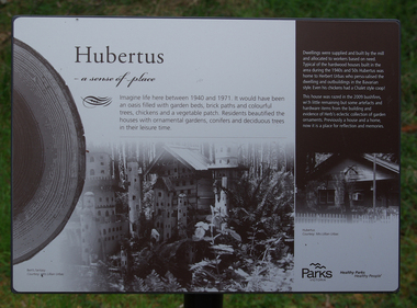Photograph, Camberville Hubertus Interpretation Panel, 2014, 04/11/2014