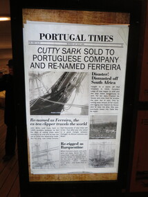 Photograph - Colour, Cutty Sark vessel and exhibition, Greenwich, England, newspaper clipping, 6 November 2016