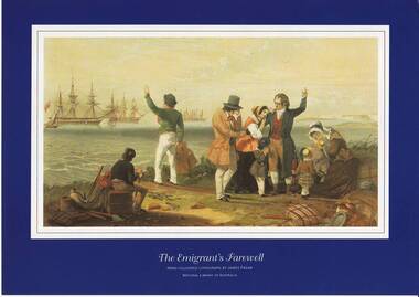 Print, One of a set of prints, The Emigrant's Farewell