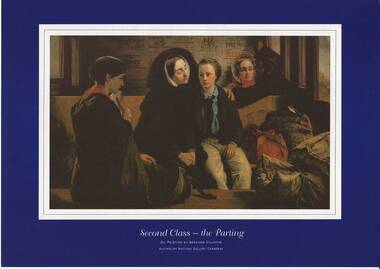 Print, One of a set of prints, Second Class - The Parting