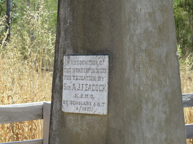 Photograph, Clare Gervasoni, Marble Plaque on the Henty School Memorial, 2015, 22/12/2015