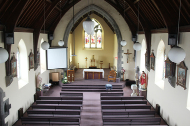 Digital photograph, Lisa Gervasoni, Interior of All Saints Catholic Church, Portland, Victoria, 2015, c2015