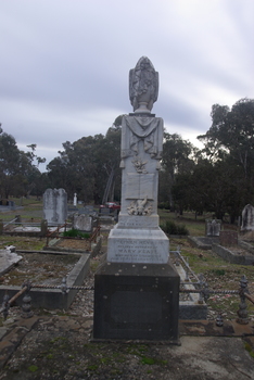 A gravestone