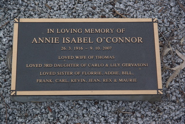 Photograph - Photograph - Colour, Clare Gervasoni, Annie Isabel O'Connor Grave at Sandon Cemetery, 2017, 16/07/2017