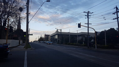 Photograph - Digital photograph, Lisa Gervasoni, Traffic Lights Obscured in Cotham Road, Kew, 2017, 2017