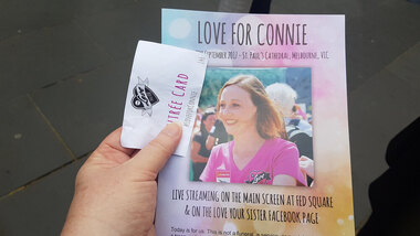 Digital photograph, Lisa Gervasoni, Constance Johnson Memorial Service, 2017