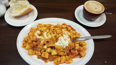 Digital photograph, Lisa Gervasoni, Gnocchi at Pellegrini's, 2017