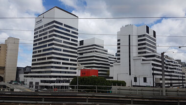 Photograph - Digital photograph, Lisa Gervasoni, Train between Flinders and Spencer Street, 2017