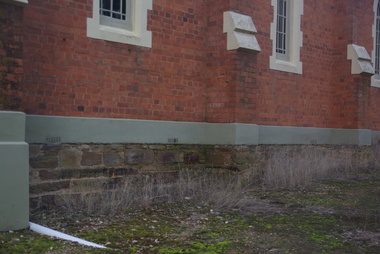 Photograph - Photograph - Colour, Clare Gervasoni, Sandstone foundations at St Laurence O'Toole Catholic Church, Sandon, 2017, 16/07/2017