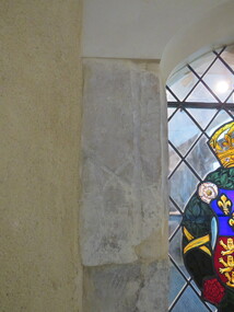 Photograph - Colour, Greenwich Chapel and Museum, England, Mason's Mark on stonework