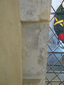 Photograph - Colour, Greenwich Chapel and Museum, England, Mason's Mark on stonework