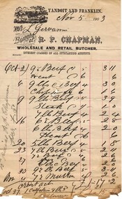 Image, Invoice fron R.P. Chapman, of Yandoit and Franklin, 1903, 05/11/1903