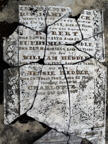 Photograph - Colour, Reverend James Dick gravestone 1988