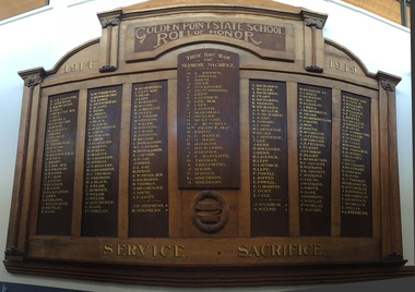Photograph - Colour, Golden Point State School Roll of Honor, 2017, 25/07/2017