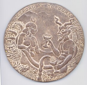 Souvenir - Object, Ron Catternach, Daylesford and Hepburn Springs Plaque, 1980s