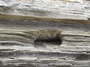 Photograph - Photograph - Colour, Ash Layers at Tower Hill, Victoria, 2015, 25/12/2015