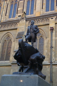 Photograph - Colour, Matthew Flinders Statue, Flinders Street, Melbourne, 09/02/2014