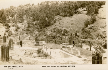 Photograph - Postcard, Hard Hills Mineral Water Springs, Daylesford