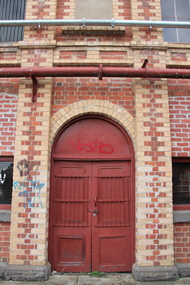 Photograph - Colour, L.J. Gervasoni, Door at the Former Sunnyside Woollen Mill, Mount Pleasant, 2011, 07/08/2011