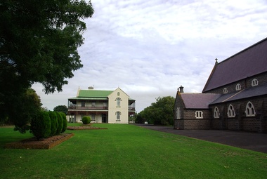 Photograph - Colour, L.J. Gervasoni, Koroit's Infant Jesus Church and Presbytery, 2011, 20/03/2010