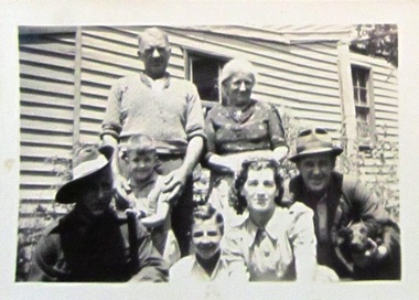 Gervasoni family at their Albert Street, Daylesford Property, c1940