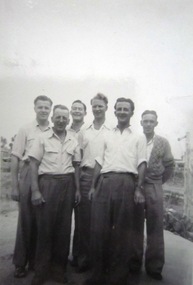 Photograph - Black and White, Members of the Fitzroy Football Club at Daylesford, c1952, 1952