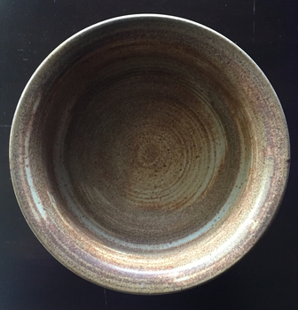 brown wheel thrown bowl