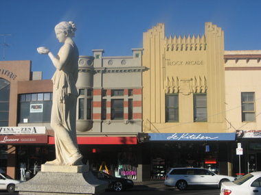 Photograph - Colour, L.J. Gervasoni, Shops in Sturt Street, Ballarat, 25/07/2015