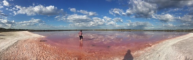 Photograph, Clare Gervasoni, Pink Lake, Dimboola