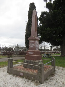 Photograph - Photograph - Colour, Clare Gervasoni, New Australasian Mine Disaster Memorial in Creswick Old Cemetery, 2018, 26/08/2018