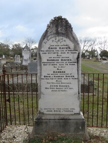 Photograph - Photograph - Colour, Clare Gervasoni, Gravestone for David and Hannah Davies, 2018, 26/08/2018