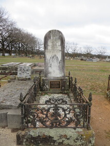 Photograph - Photograph - Colour, Clare Gervasoni, Gravestone for William and Eliza Bell, 2018, 26/08/2018