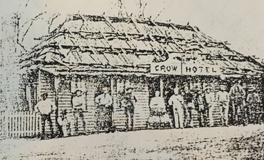 Image - Black and White, Crow Hotel, Ballarat, 1853