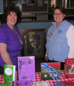 Photograph - Digital photograph, Clare Gervasoni and Dorothy Wickham at Central Highlands Historical Association Expo, October 2008, 2008