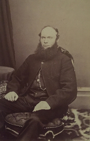 Photograph - Phtotograph - Black and White, H. Moser, Portrait of a Man, c1872