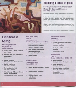 Program, On Show in Ballarat Spring 2008, 2008