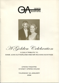 Program, Joan Sutherland A Golden Celebration, 22 January 2004