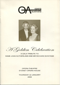 Program, Joan Sutherland A Golden Celebration, 22 January 2004