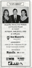 Program, Con Brio, 16 July 1995
