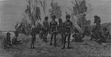 Image, Aboriginals in Camp