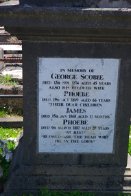 Photograph - Colour, Clare Gervasoni, Scobie Gravestone at the Ballaarat Old Cemetery, 2013, 2013