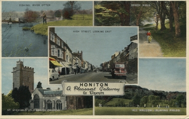 Postcard, Honiton, Devon, England