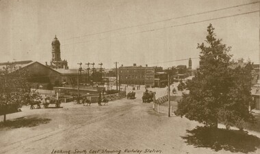 Looking South East Showing the Ballarat Railway Station