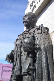 Photograph - Photograph - Colour, L.J. Gervasoni, King George V Statue, Sturt Street Gardens, Ballarat, 2011, 29/12/2011