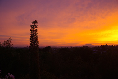 Sunset over Ballarat East (looking towards Mt Warrenheip), 2014