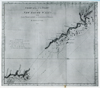 Portion of Captain James Cook's Chart of New South Wales