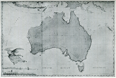 Map, Freycinet's Map, Showing 'Terre Napoleon'