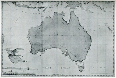 Photograph - Map, Freycinet's Map, Showing 'Terre Napoleon'